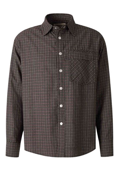 beck snap shirt man brown CARRER | BECK SNAP SHIRTBROWN
